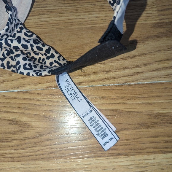 Victoria's Secret Tan & Cheetah Print Padded Bra Size 36DD - Picture 3 of 3